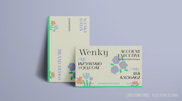 ?英文名片設計印刷  第1張